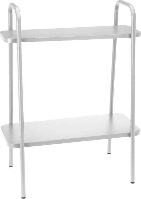 Pro Garden Plantenrek/plantentafel - wit - metaal - 50 x 26 x 66 cm - binnen en buiten