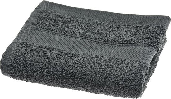 Handdoek van katoen - Antraciet - 70 x 140 cm