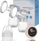 Borstkolf Handsfree - Elektrische Dubbele Borstkolf - 100% BPA-Vrije Borstpomp - 2 standen & 9 niveaus - Draagbaar en oplaadbaar - Incl. 2 Babyfles - Breast Pump Electrisch Dubbel