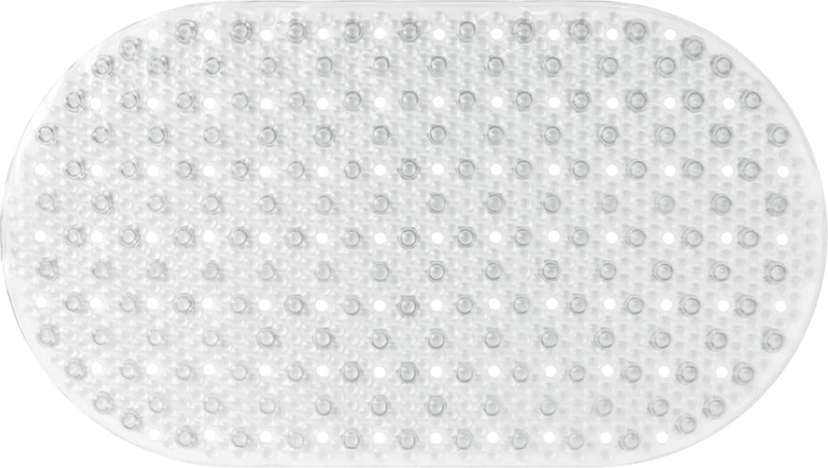 badmat, antislip, 39 x 69 cm, glanzend transparant