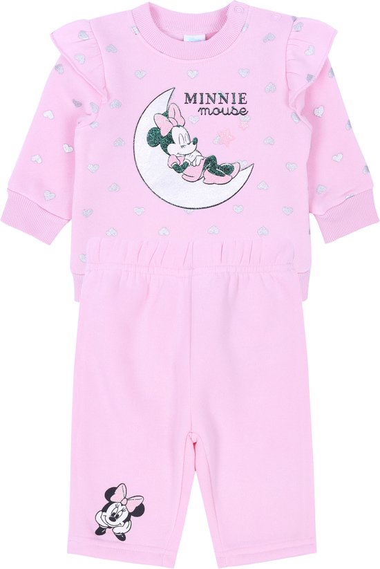 Ensemble bébé rose à volants Minnie Mouse DISNEY