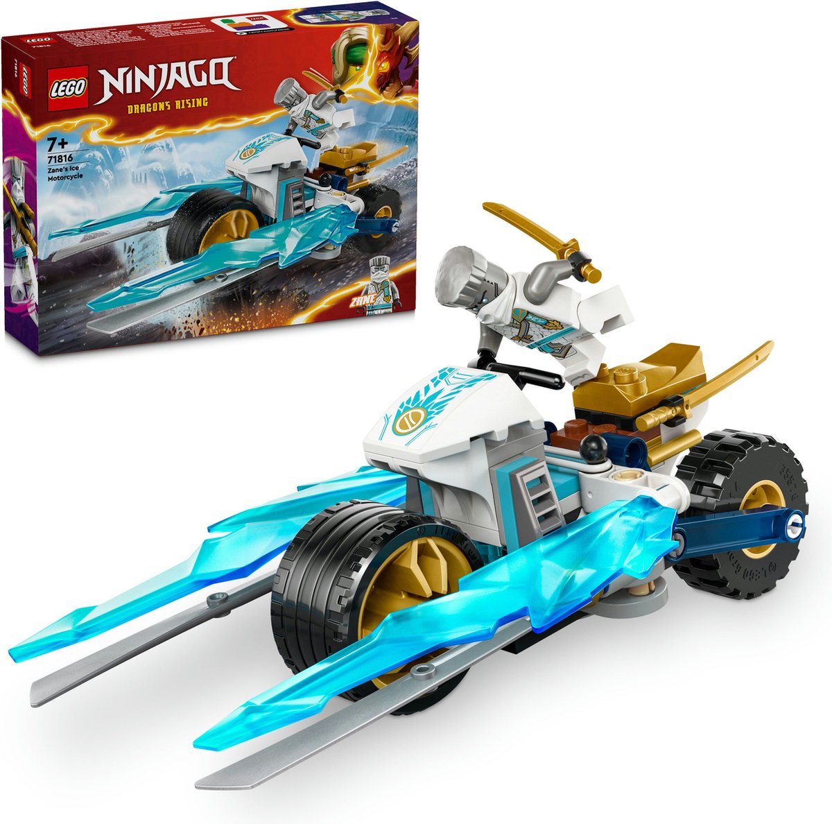 LEGO Ninjago - Zane's ijsmotor Constructiespeelgoed thumbnail 3