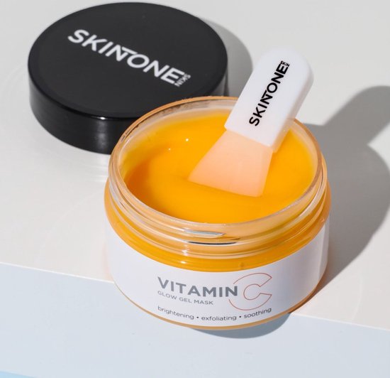 Foto: Skintone skin vitamine c gel masker 100 ml vitamine e hyaluronzuur serum stralende huid gezichtsmasker rimpels collageen anti rimpel acne serum pigmentvlekken vrouwen mannen gezicht vitamin booster puisten