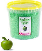 Accessoire voor suikerspinmachine - Suikerspinsuiker appel - 1 KG - In afsluitbaar emmertje