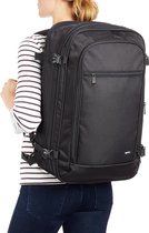 Handbagage, reisrugzak, met draaggreep en schouderriem, 25 + 10 l, 1,7 kg nettogewicht, zwart, Eén maat, Single