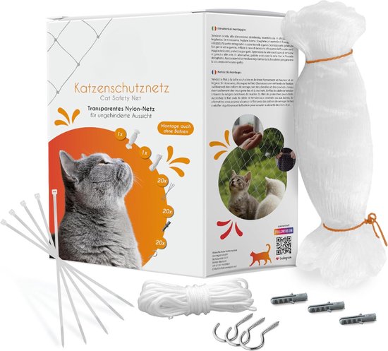 Hordeur Kattenhor Kattennet For Balkon 95 X 200 Cm, Hordeur For Huisdieren, Voorkomen Dat Katten Weglopen, Kattengaasdeur For Woonkamer, Slaapkamer, Keuken (Color : White, Size : 100x220cm