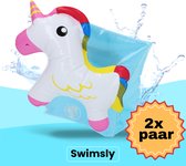 Swimsly® Zwembandjes - Zwembandjes - Zwemveiligheid - Zwemvest - Unicorn - 0-15 kg - 2 paar