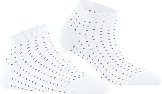 FALKE Multispot dames sneakersokken - wit (white) - Maat: 35-38