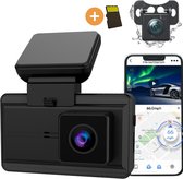 Avalect RoadGuard+ Dashcam voor Auto - 2024 - Met App & GPS - Auto Camera Voor en Achter - 4k Camera - Nachtvisie - ingebouwde G-sensor - Inclusief batterij - Incl 32GB SD-kaart