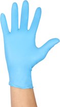Nesto's Nitril Wegwerp Handschoenen 10x100 stuks- Latexvrij - Poedervrij - Niet steriel - Onderzoekshandschoenen - Medisch - Plastic - Maat L - Blauw - Voordeelverpakking 10x 100 stuks