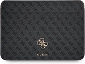 Guess 4G Metal Logo Laptop Sleeve - Geschikt voor o.a. Notebooks (13") - Grijs