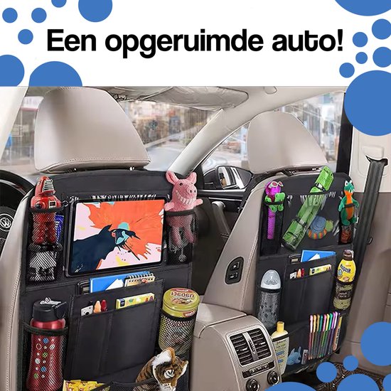 DIVERZA Auto Organizer - Luxe Autostoel Beschermer - Met Tablet Houder Voor Kinderen van DIVERZA — afbeelding 4