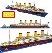 Bouwen, kleine blokjes, Titanic, boot, schip, hobby pakket, 1860 steentjes
