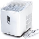 Ice Cube Maker - 15kg in 24 Hours for Table Ice Ready in 6-9 Minutes 2 Litre Tank with Ice Scoop Large Clear Viewing Cover Portable for Bar Kitchen - White