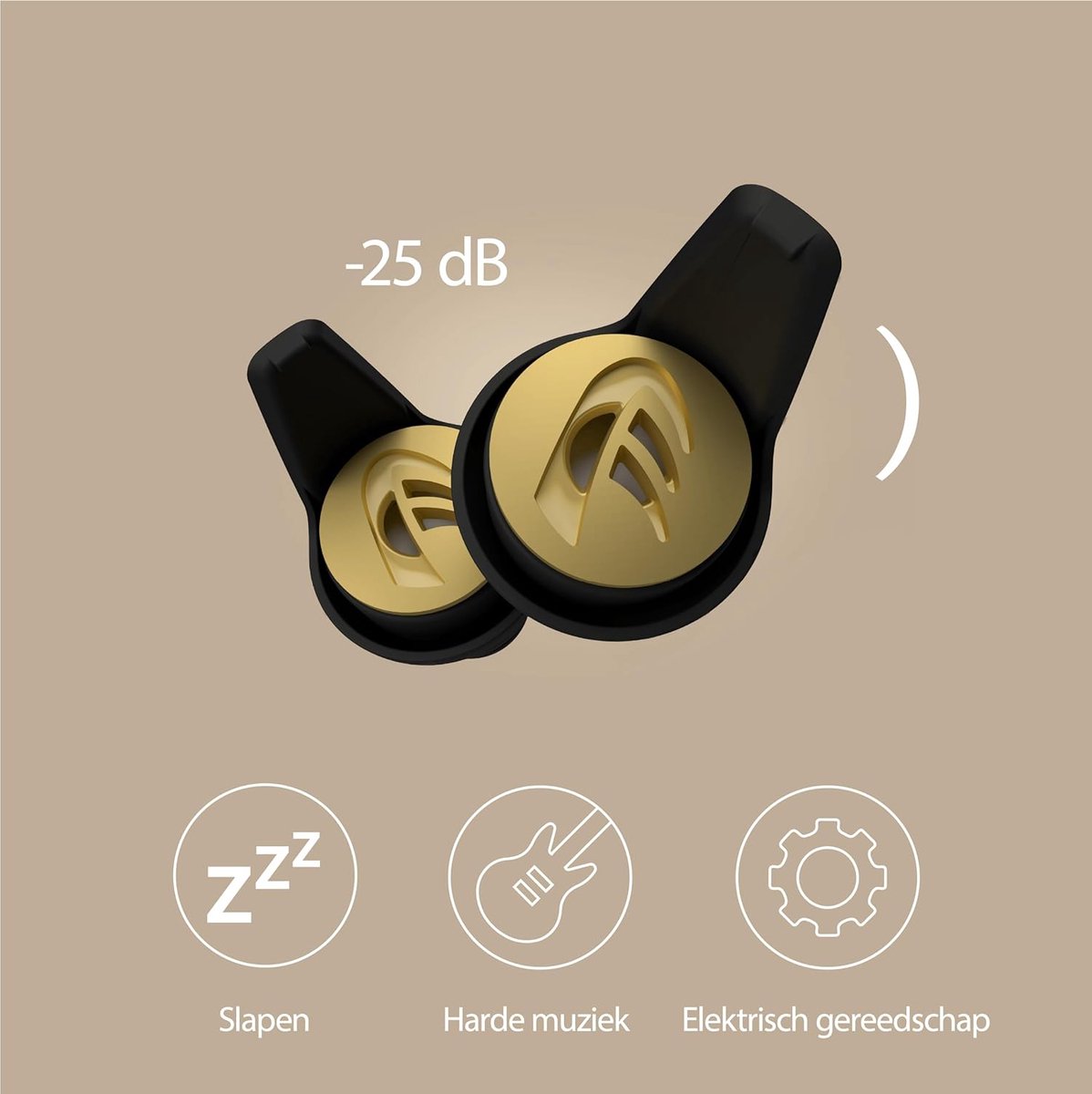 Goedkoopste 25 dB Earbuds Sleep - Hearing Protection for Sleeping Power Tools and Drummer Patented Diaphragm Filter Soft Medical Grade Earplugs 4 Sizes