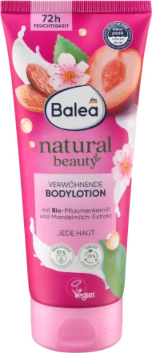 Goedkoopste Balea Natural Beauty Bodylotion Pruimen-amandelmelk - 200 ml