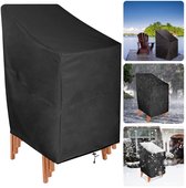 Tuinstoelhoes Voor 6 Stoelen – 210D Oxford, Waterdicht En UV-bestendig – Zwart