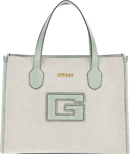 Guess G Status 2 Compartment Tote natural/sage