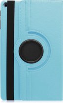 Draaibare Bookcase - Geschikt voor Samsung Galaxy Tab S6 Lite Hoes - 10.4 inch (2021, 2022) - Licht Blauw