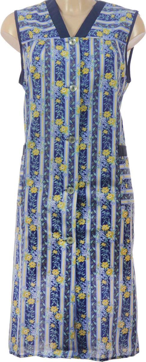 Ma Flodder jasschort blauw/geel bloemetje - 3 - M