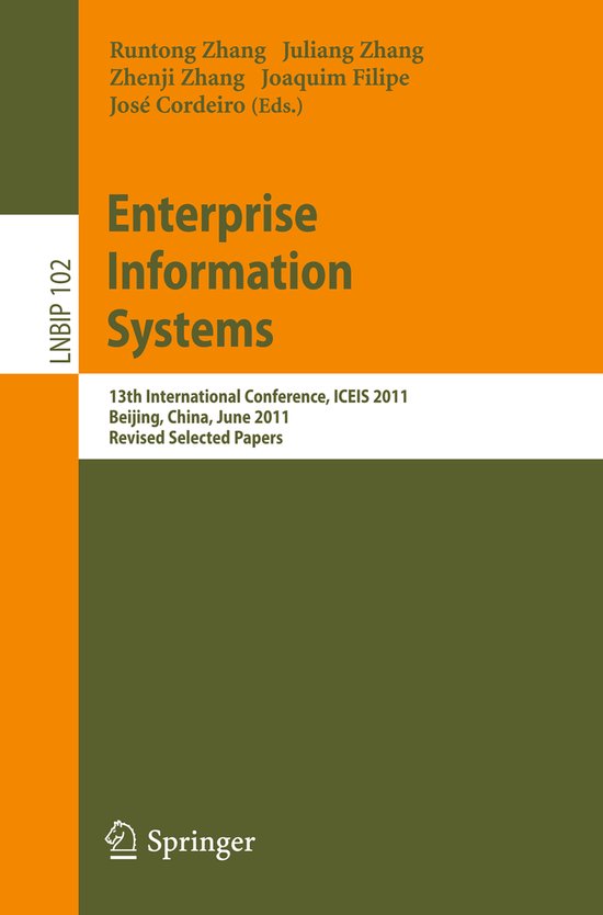 Lecture Notes in Business Information Processing102- Enterprise Information Systems