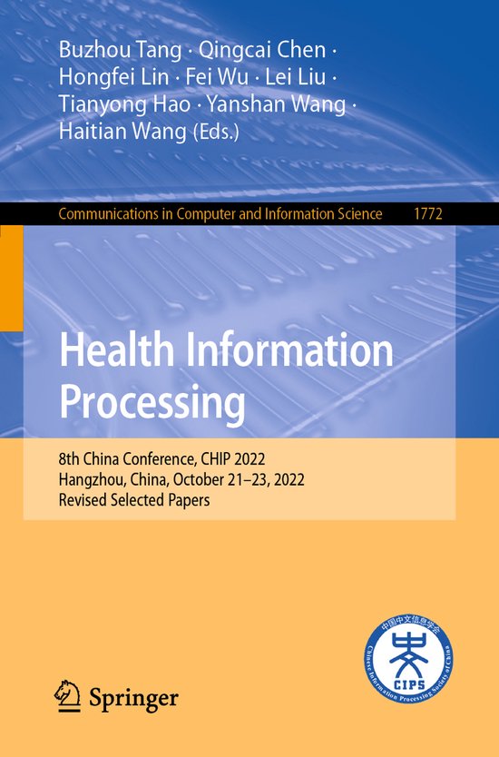 Communications in Computer and Information Science1772- Heal ... - cover