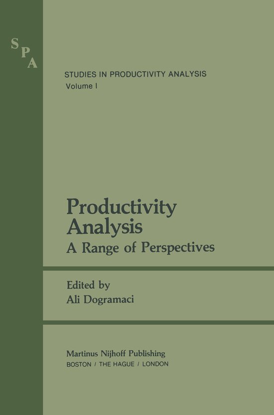 Studies in Productivity Analysis1- Productivity Analysis - cover