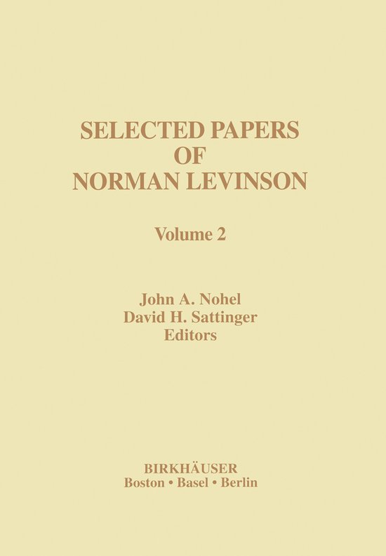 Selected Papers of Norman Levinson - cover