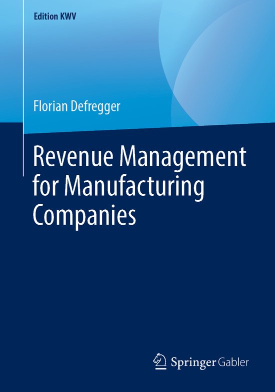Revenue Management for Manufacturing Companies - cover