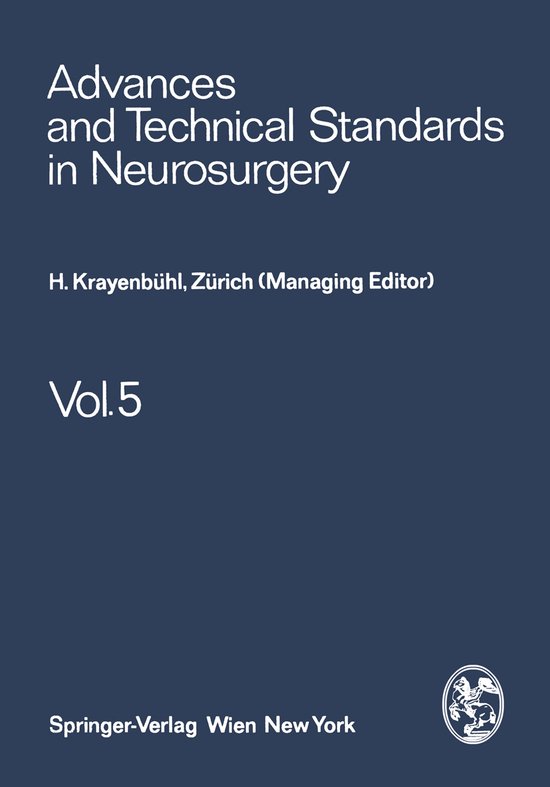 Advances and Technical Standards in Neurosurgery - cover