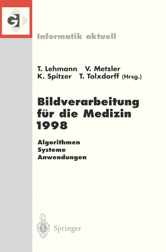 Bildverarbeitung Fur Die Medizin 1998 - cover