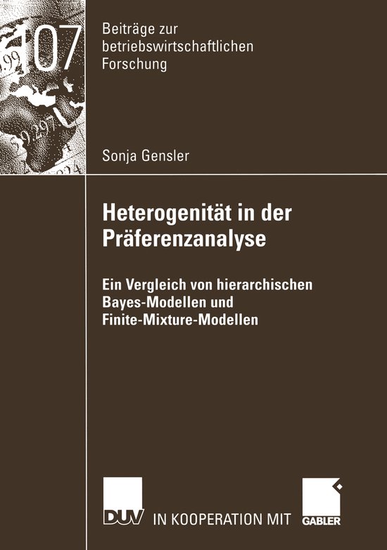 Heterogenität in der Präferenzanalyse - cover