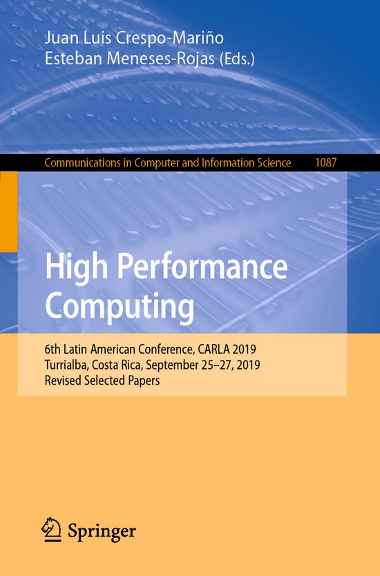 Communications in Computer and Information Science1087- High ... - cover