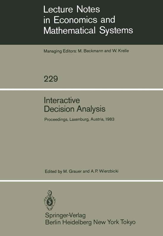 Interactive Decision Analysis - cover