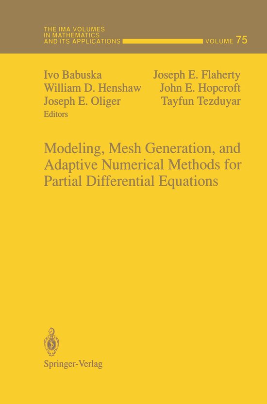 Modeling, Mesh Generation, and Adaptive Numerical Methods fo ... - cover