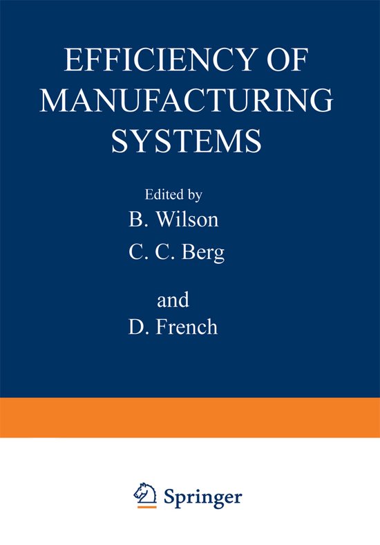 Efficiency of Manufacturing Systems - cover
