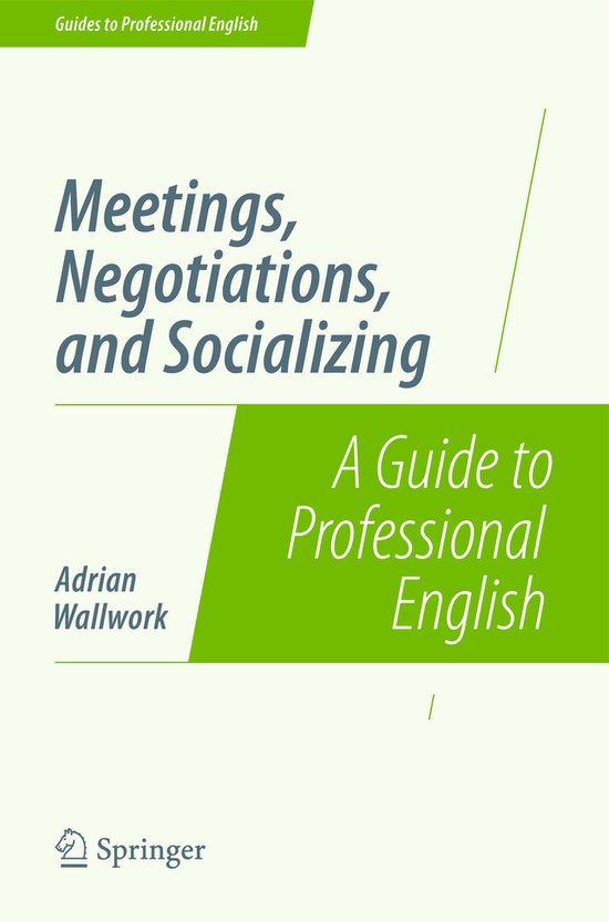 Meetings Negotiations and Socializing - cover
