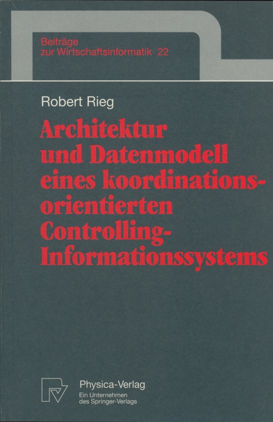 Architektur Und Datenmodell Eines Koordinationsorientierten  ... - cover