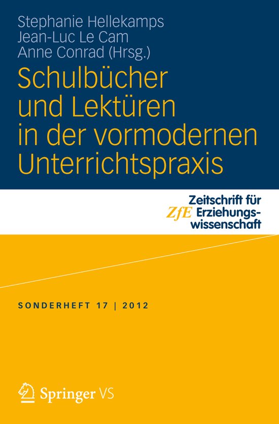 Schulbücher und Lektüren in der vormodernen Unterrichtspra ... - cover