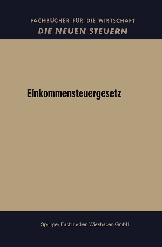 Einkommensteuergesetz - cover