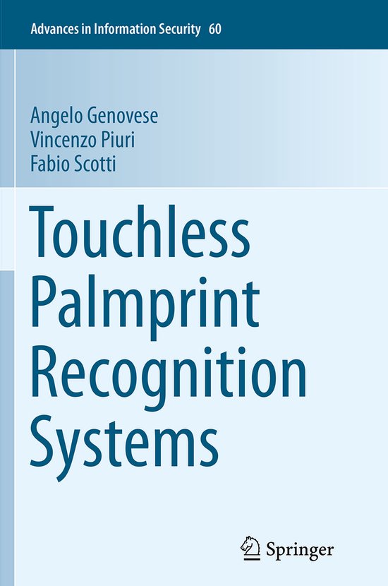 Touchless Palmprint Recognition Systems - cover