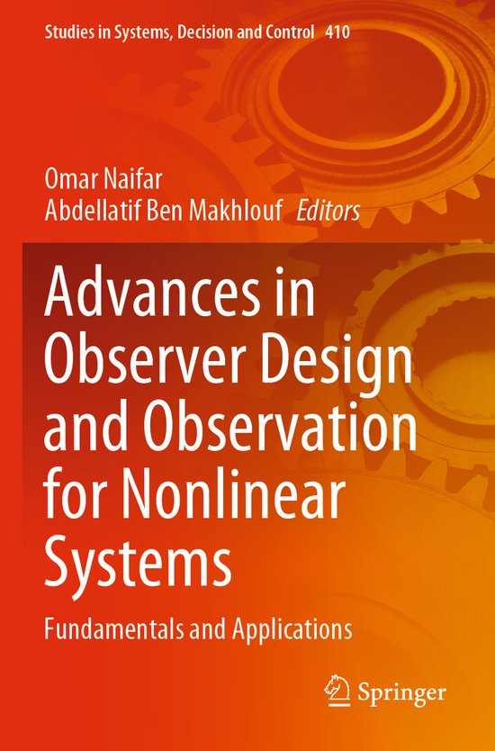 Studies in Systems, Decision and Control410- Advances in Obs ... - cover