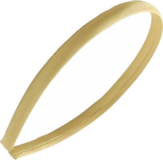 Fako Fashion® - Diadeem - Hoofdband - Haarband - Satijn - 10mm - Champagne