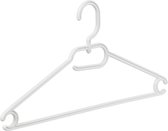 De Kledinghanger Gigant - 50 x Multihanger / Blousehanger / shirthanger kunststof wit met draaibare haak, 42 cm