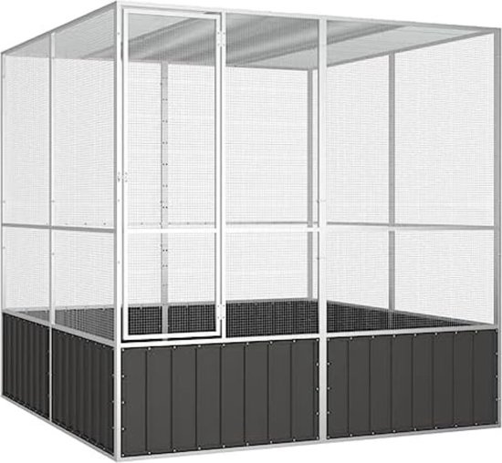 Wood Selections Volière Ruben - Vogelkooi - Vogelhuis Voor Buiten Papegaaienkooi Dierenverblijf Vogelren Vogelverblijf