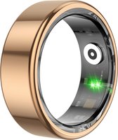 Smart Ring voor Mannen en Vrouwen - Gezondheid Monitor - Multi Sport Activiteiten - Kleur: Goud - Maat 9: (59.5mm)
