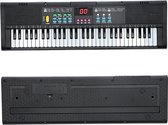 Piano électrique de Luxe - Clavier - Pour débutants et avancés - Mode d'apprentissage - Kit karaoké inclus - Multifonctionnel - Zwart