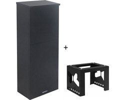 Logixbox - Pakketbrievenbus - Trendybox incl. complete Montagezuil - Grijs