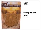 Barbe Viking avec moustache lâche marron/blonde - Festival à thème du festival Viking Carnival Fun Beard