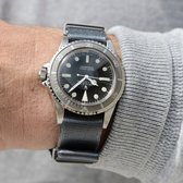 B&S Nylon Horlogeband Luxury - Deluxe Nato Diep Grijs - 20mm